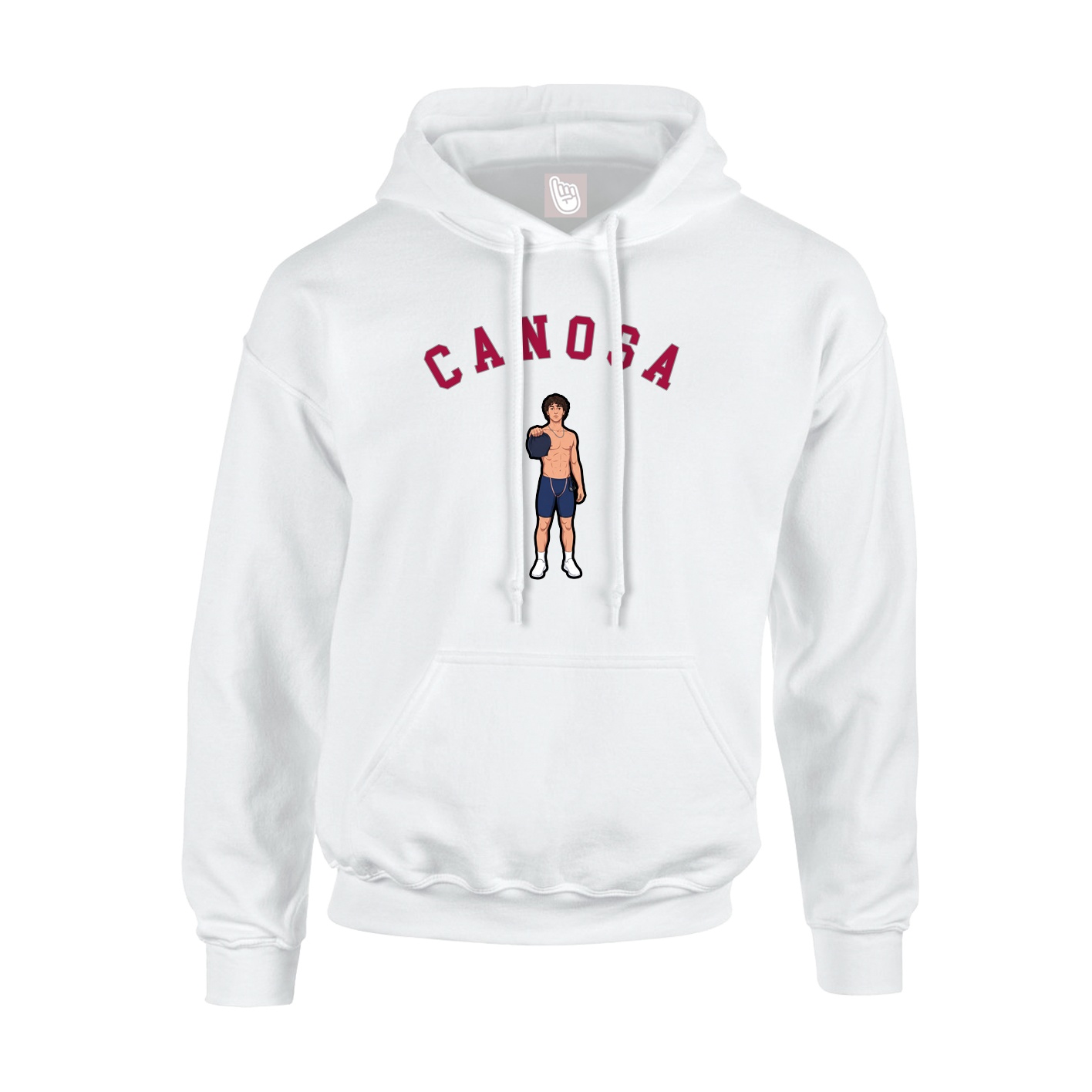 Youth Hoodie — Shirsey Arch in White