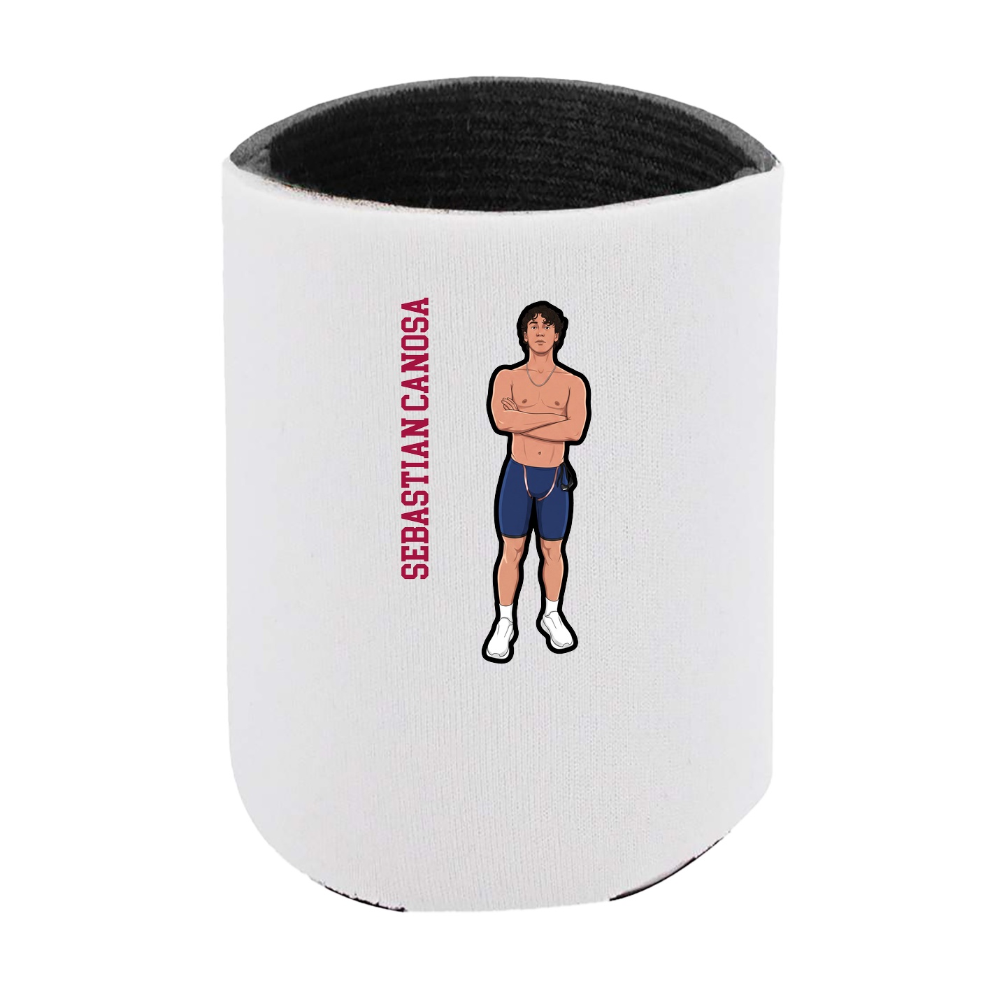 Can Holder — Name Vertical in White