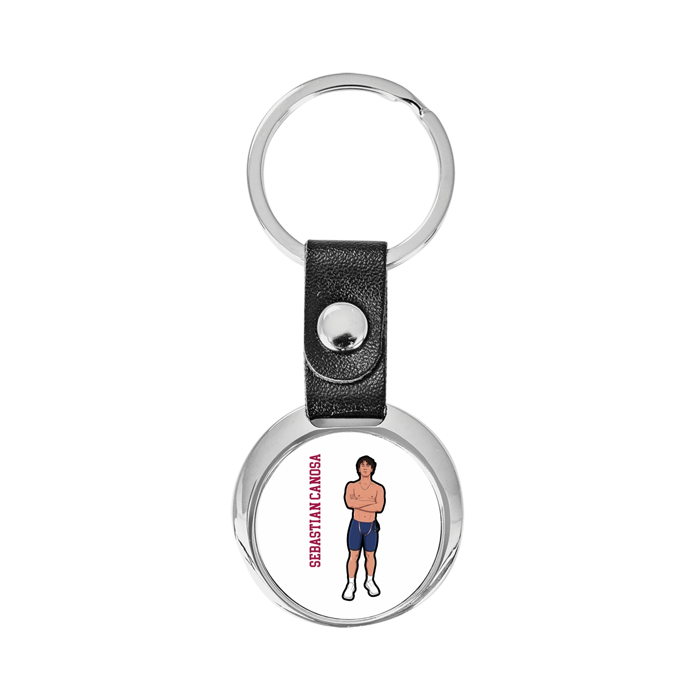 Key Chain — Name Vertical in Classic