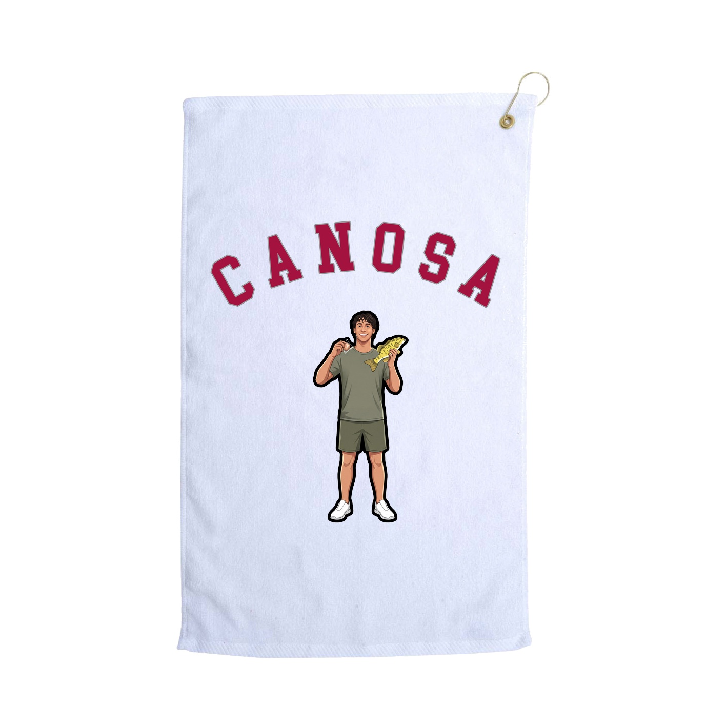 Golf Towel — Shirsey Arch in White