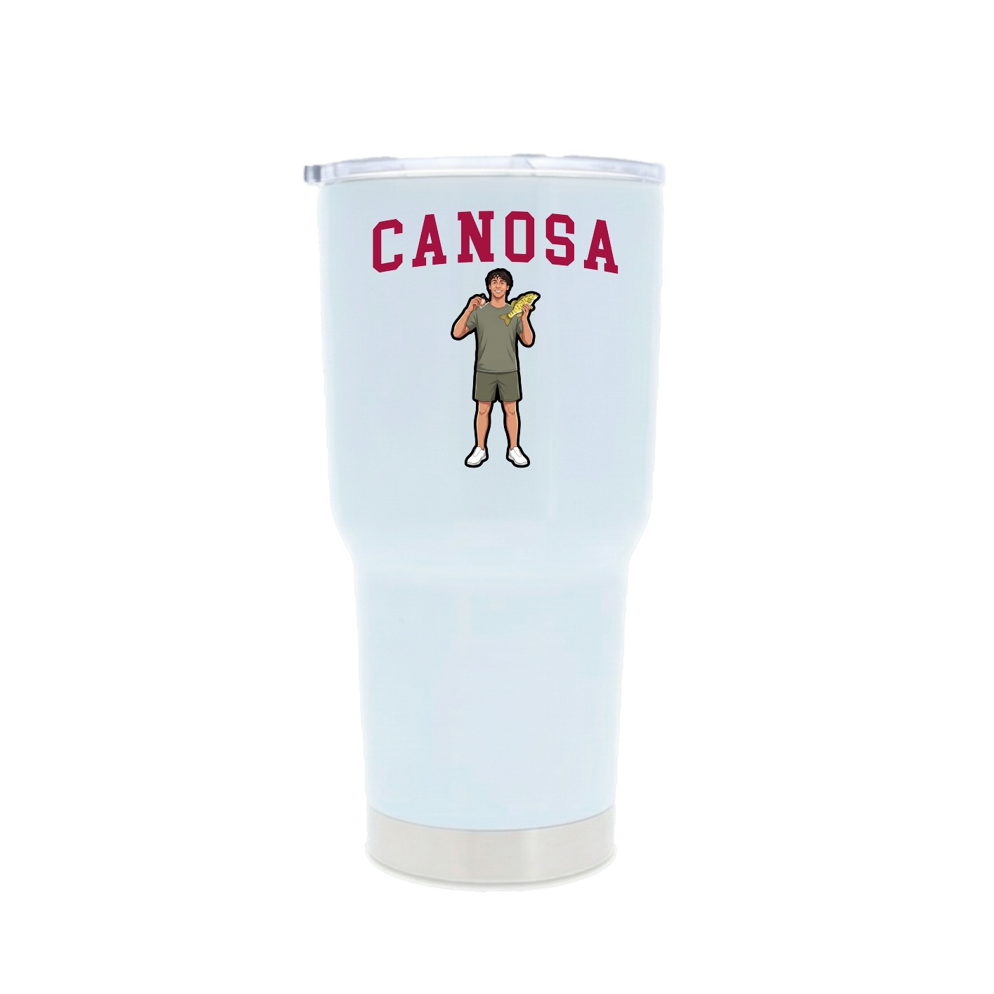 30oz Stainless Steel Tumbler — Shirsey in White