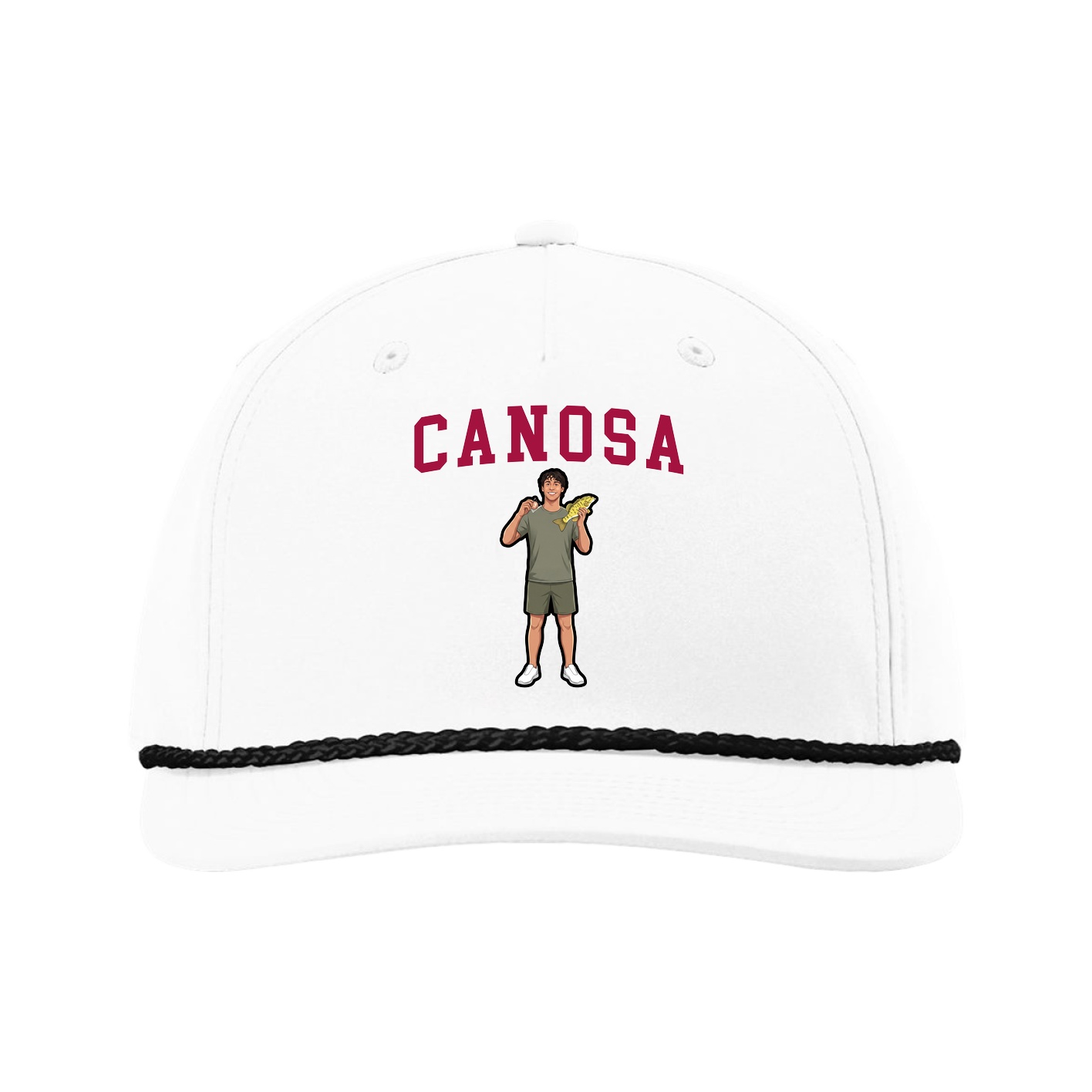 Five-Panel Classic Rope Cap — Shirsey in White