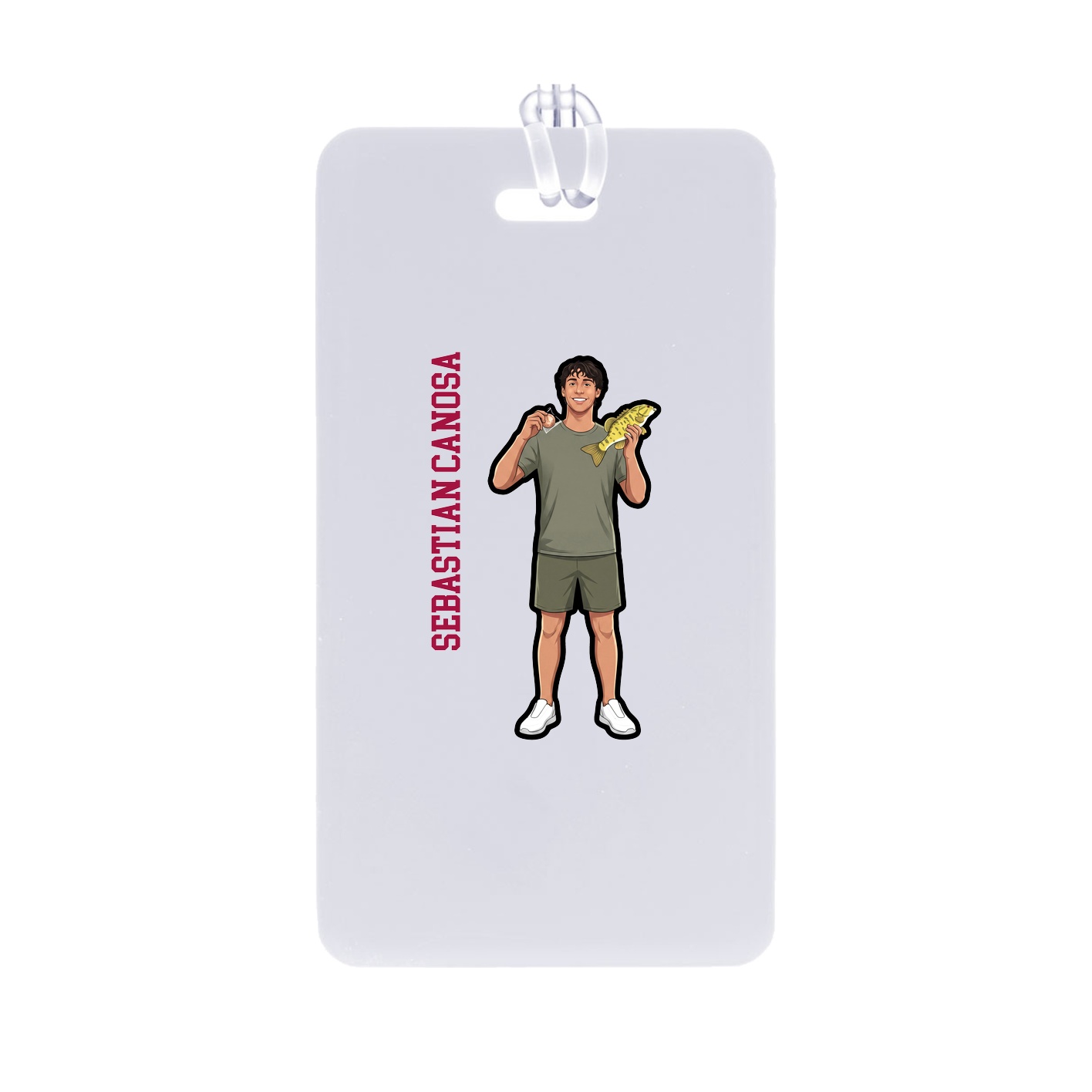 Bag Tag — Name Vertical in Classic