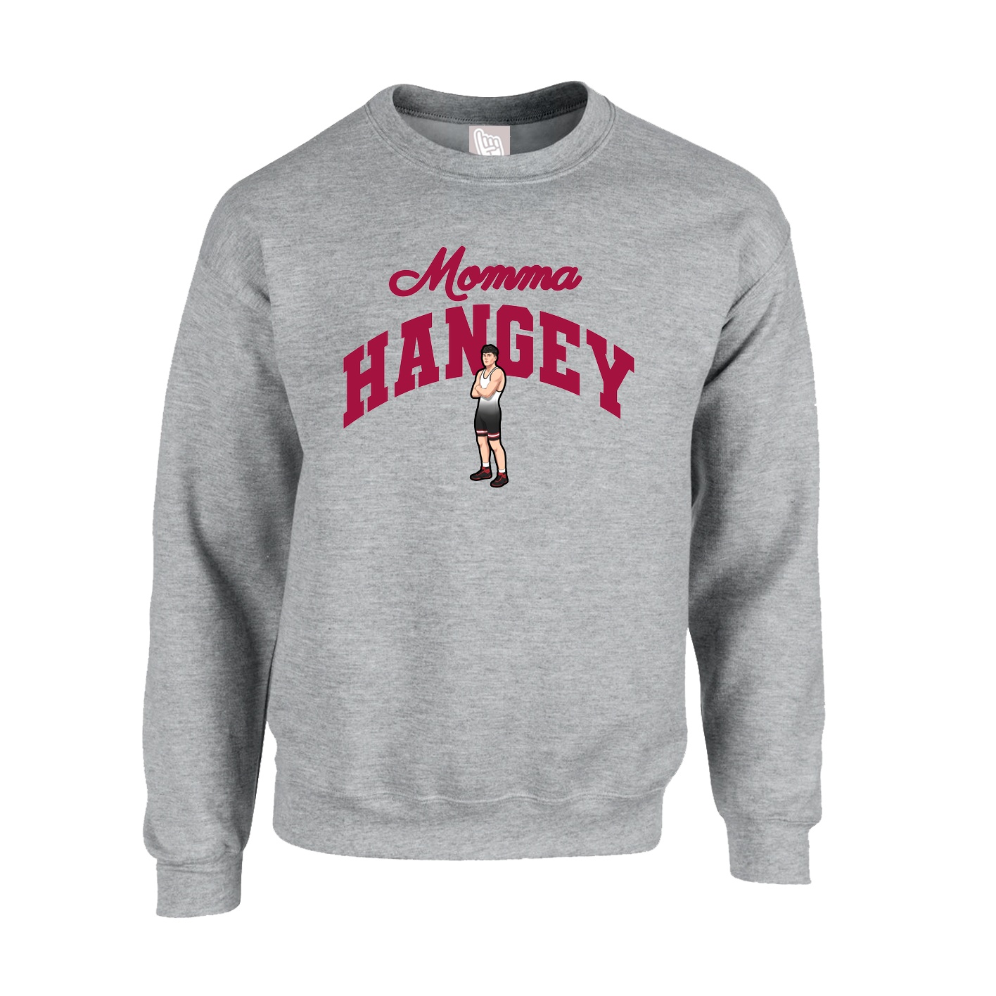 Fleece Crew — Mothers Day Arch in Grey