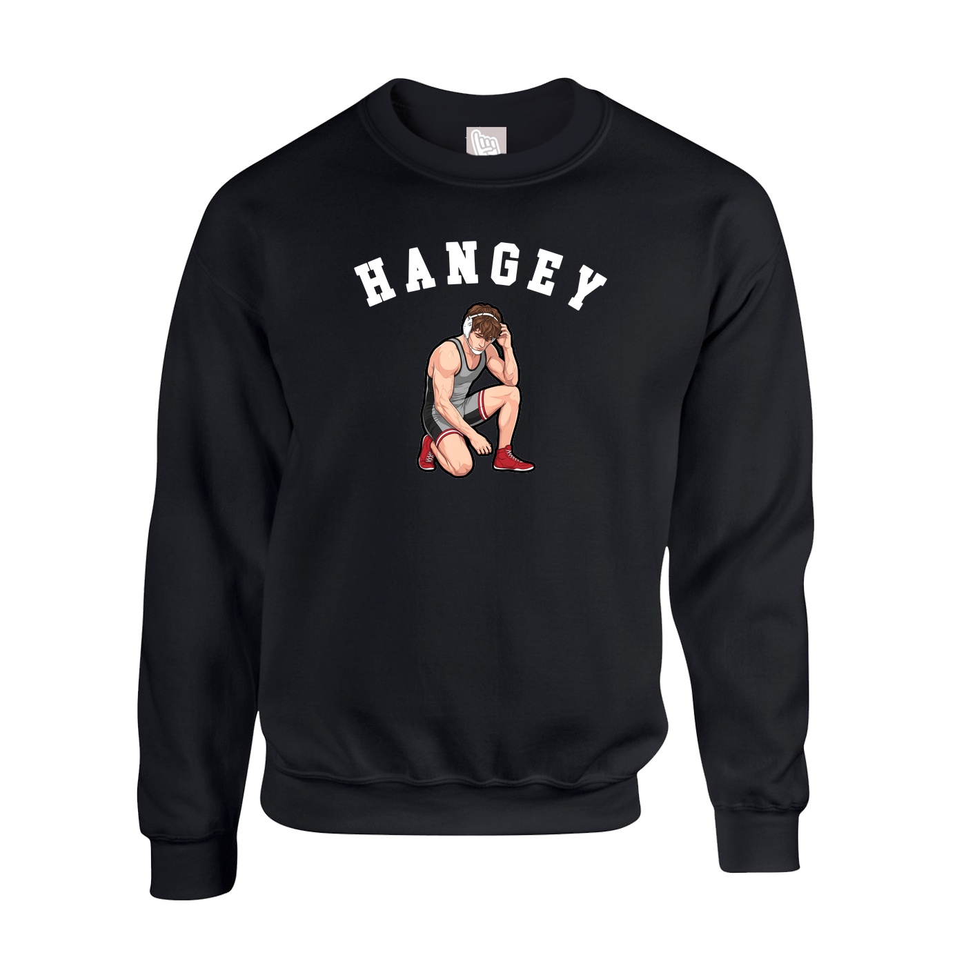 Fleece Crew — Shirsey Arch in Black