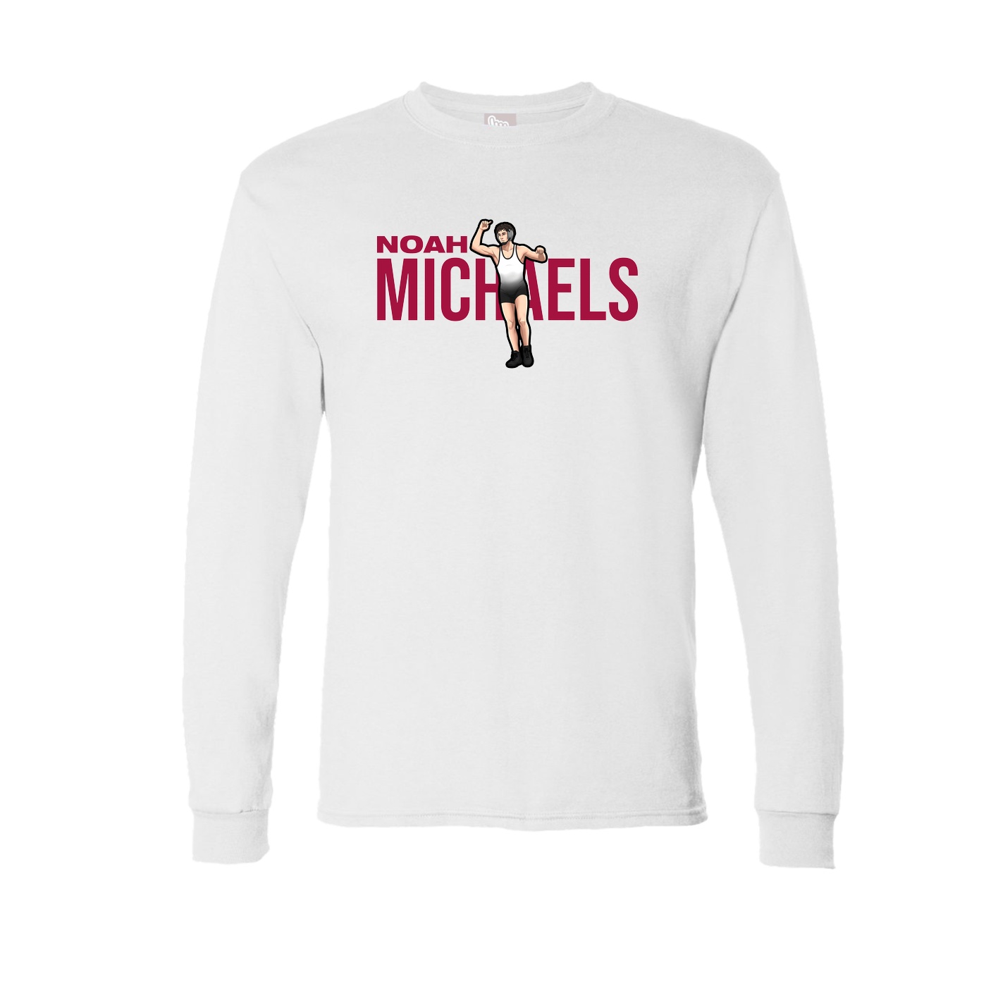 Long Sleeve Tee — Player Name in White