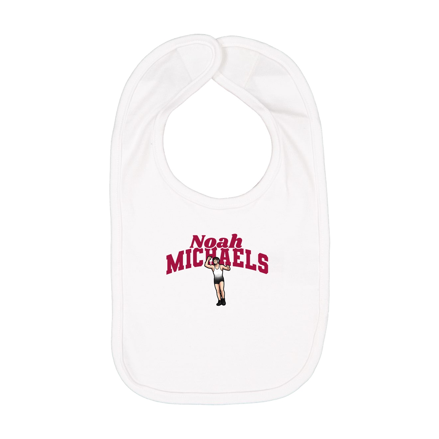 Infant Bib — Signature Arch in White