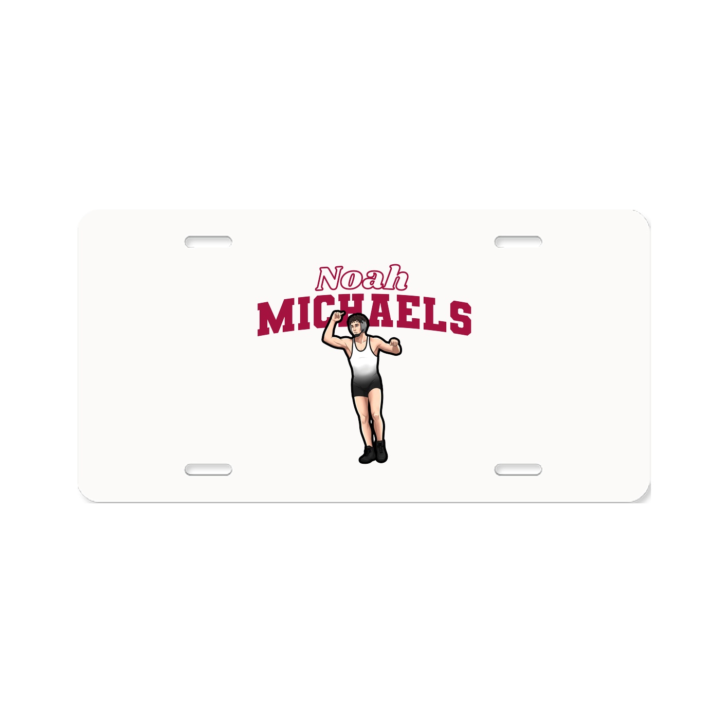 License Plate — Name Arch in Classic