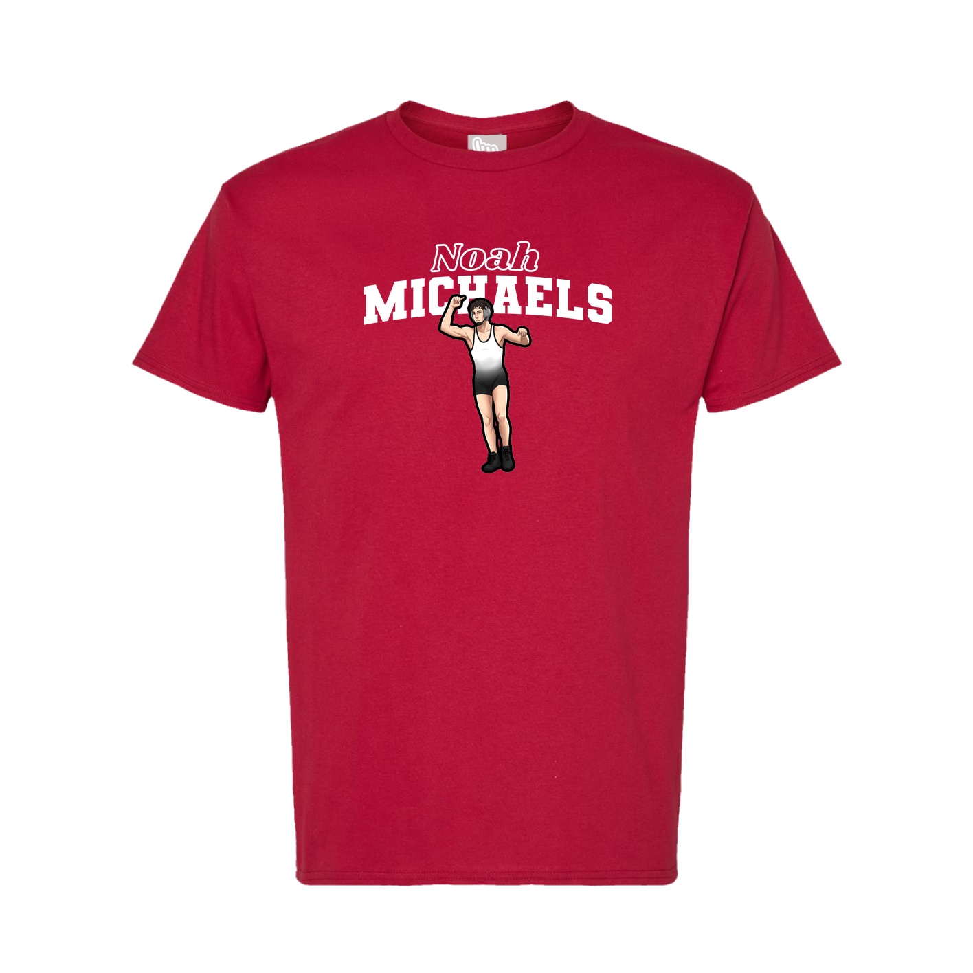 Tee — Name Arch in Crimson