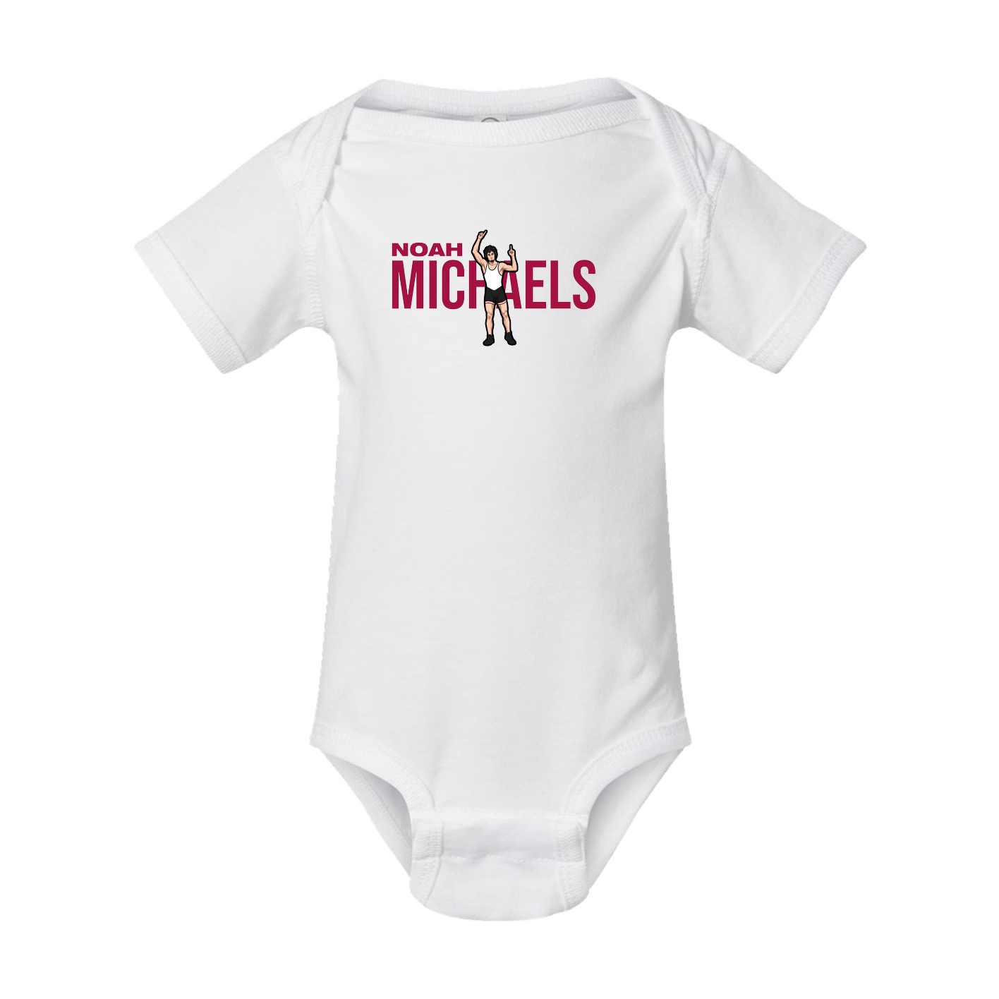 Baby Onesie — Player Name in White