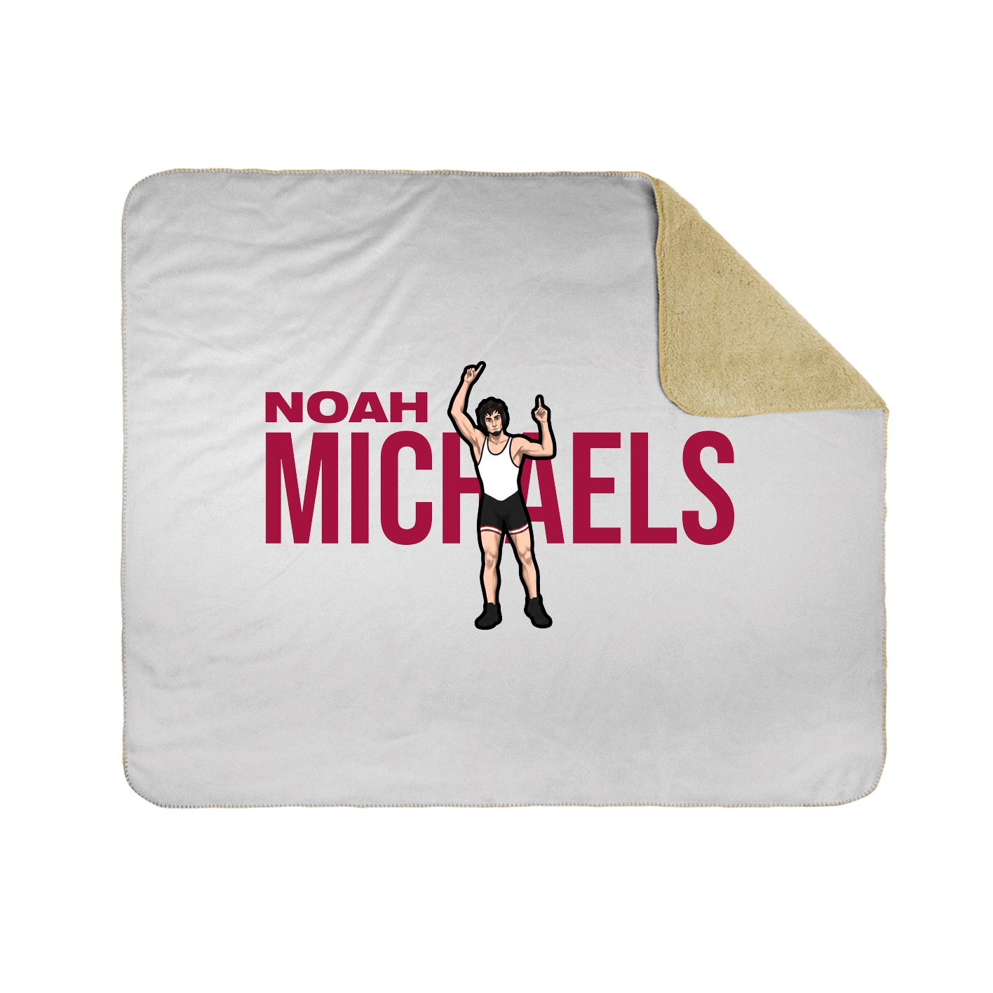 Throw Blanket — Player Name in White