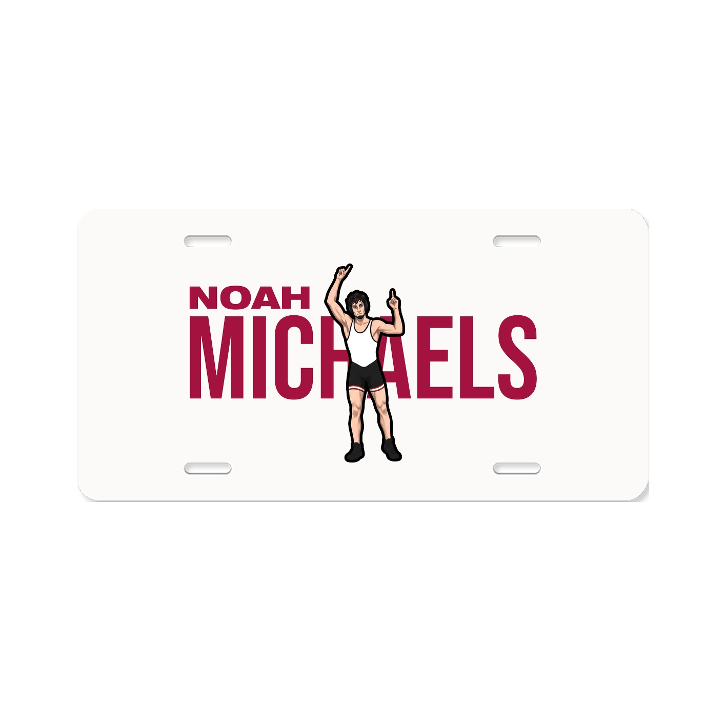 License Plate — Player Name in Classic