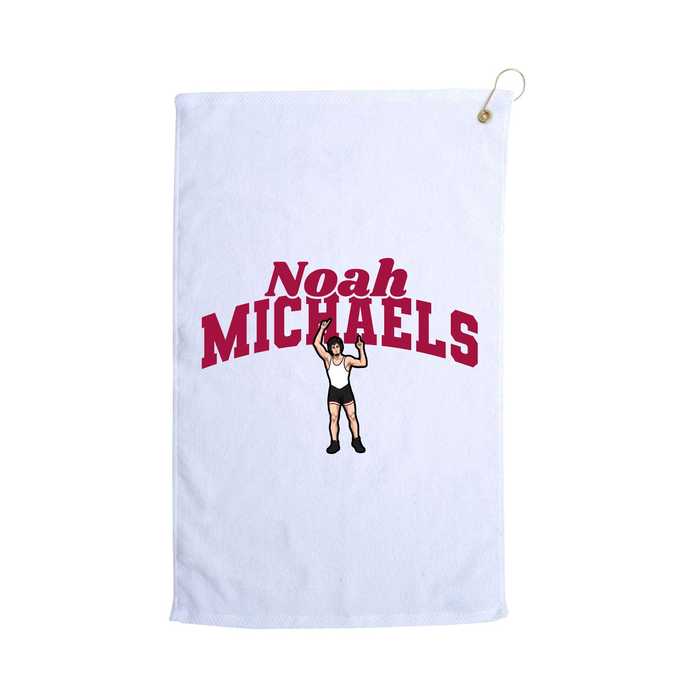Golf Towel — Signature Arch in White