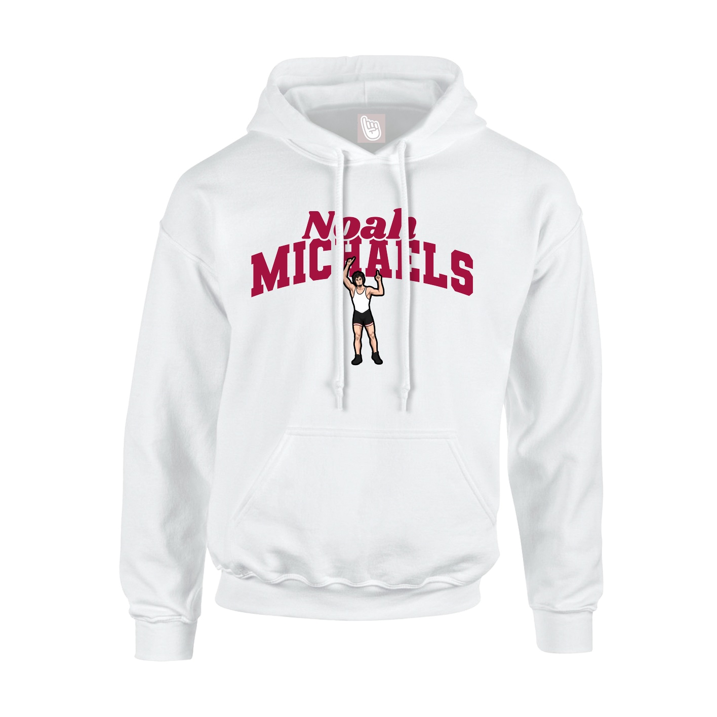 Hoodie — Signature Arch in White