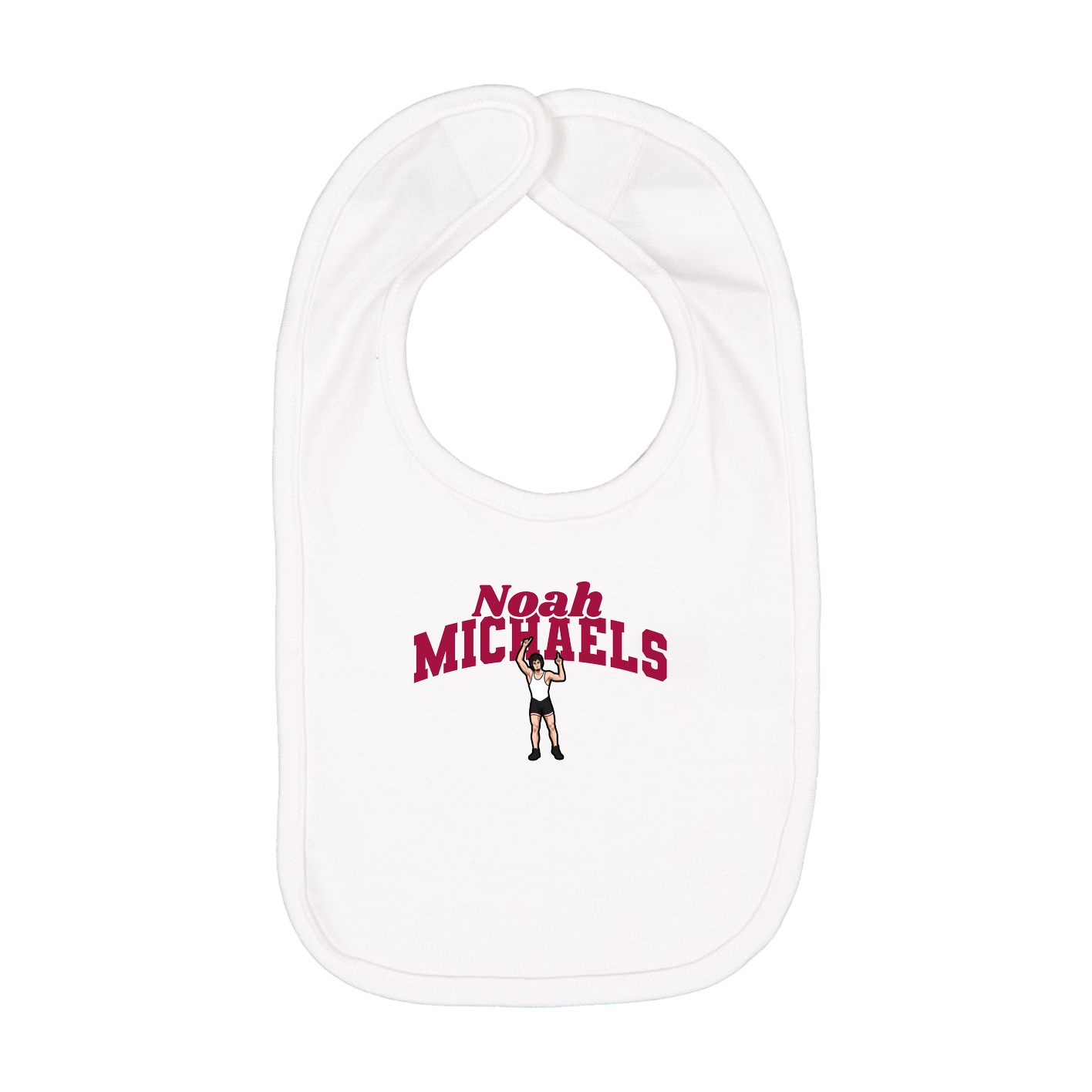 Infant Bib — Signature Arch in White