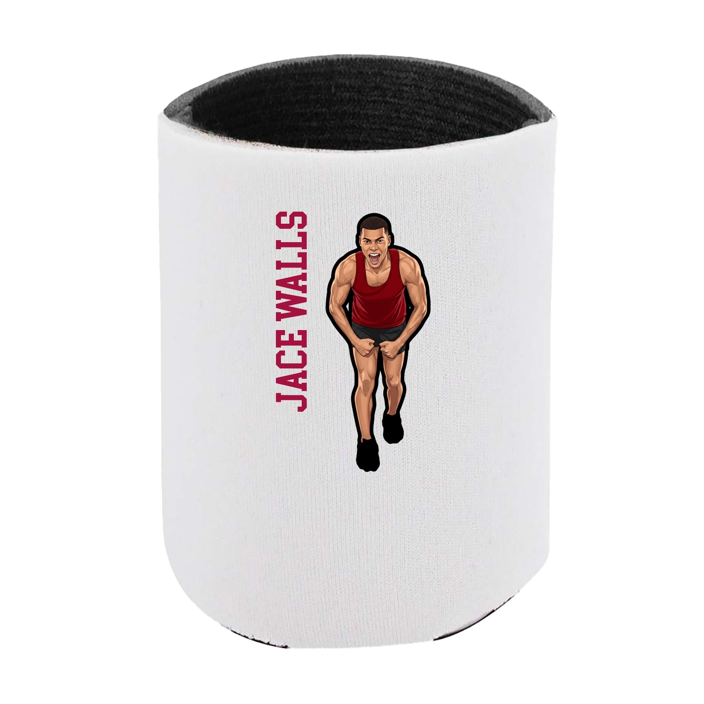 Can Holder — Name Vertical in White