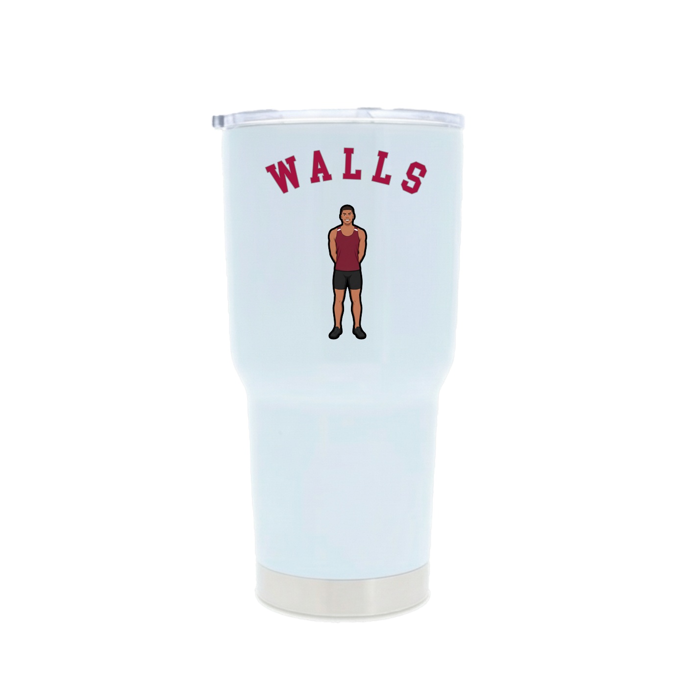 30oz Stainless Steel Tumbler — Shirsey Arch in White