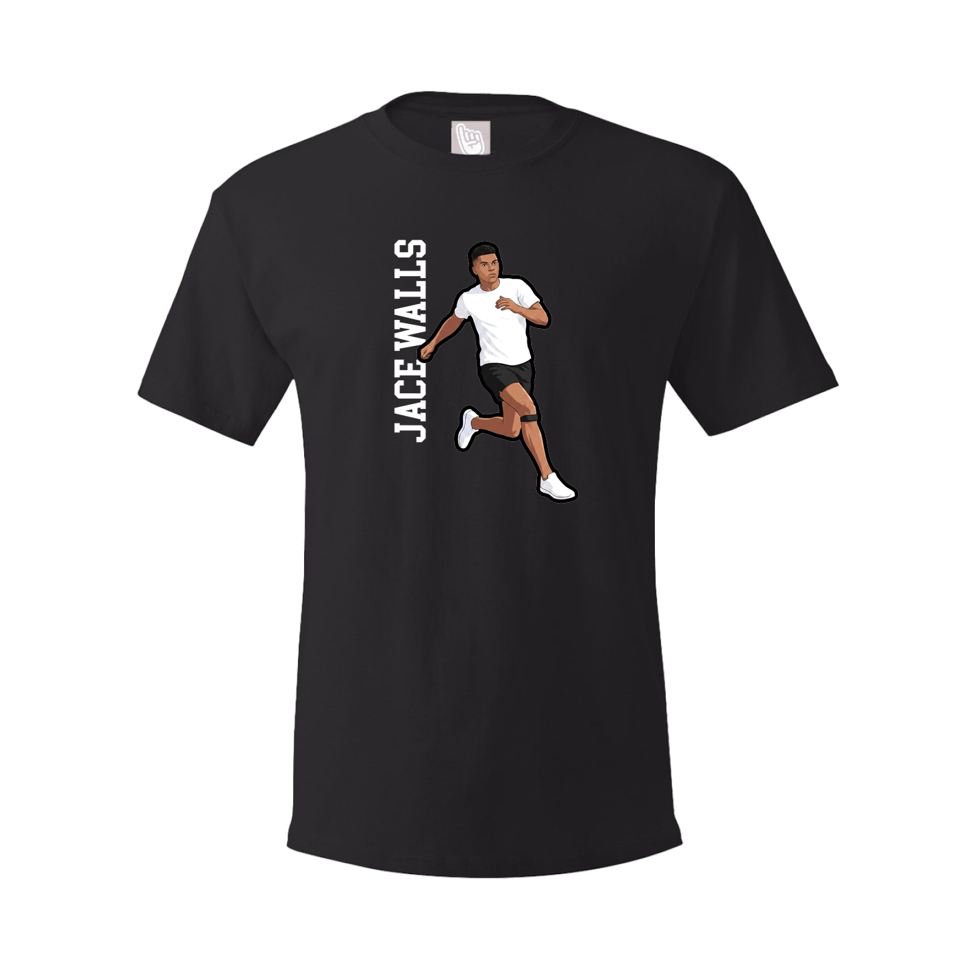 Tee — Name Vertical in Black