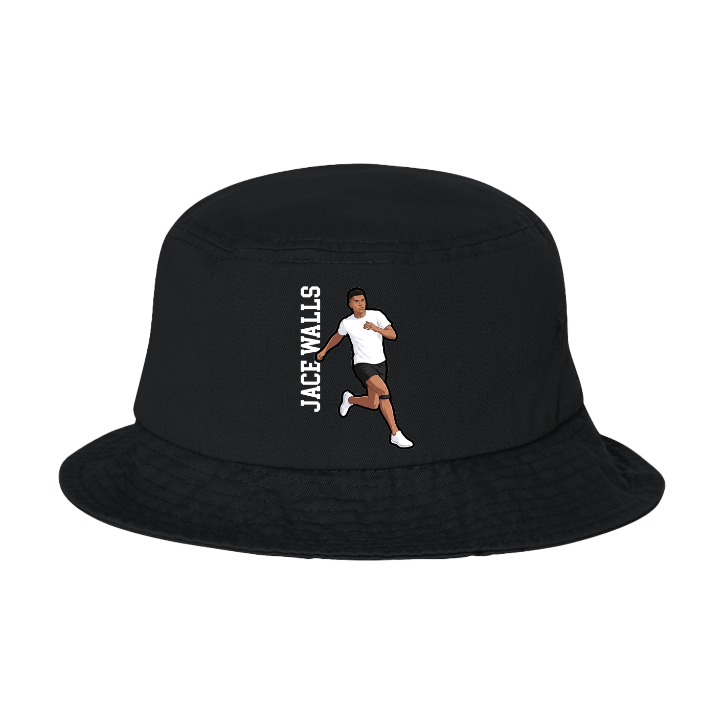 Bucket Cap — Name Vertical in Black