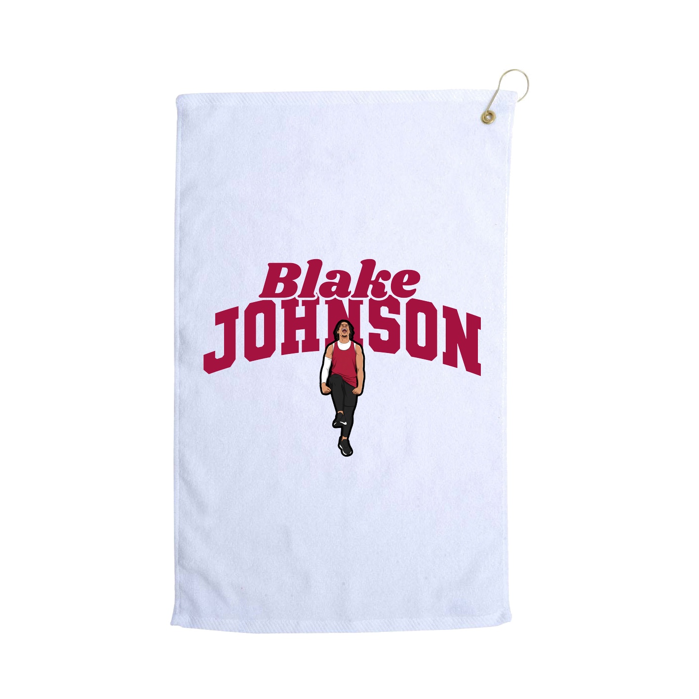 Golf Towel — Signature Arch in White