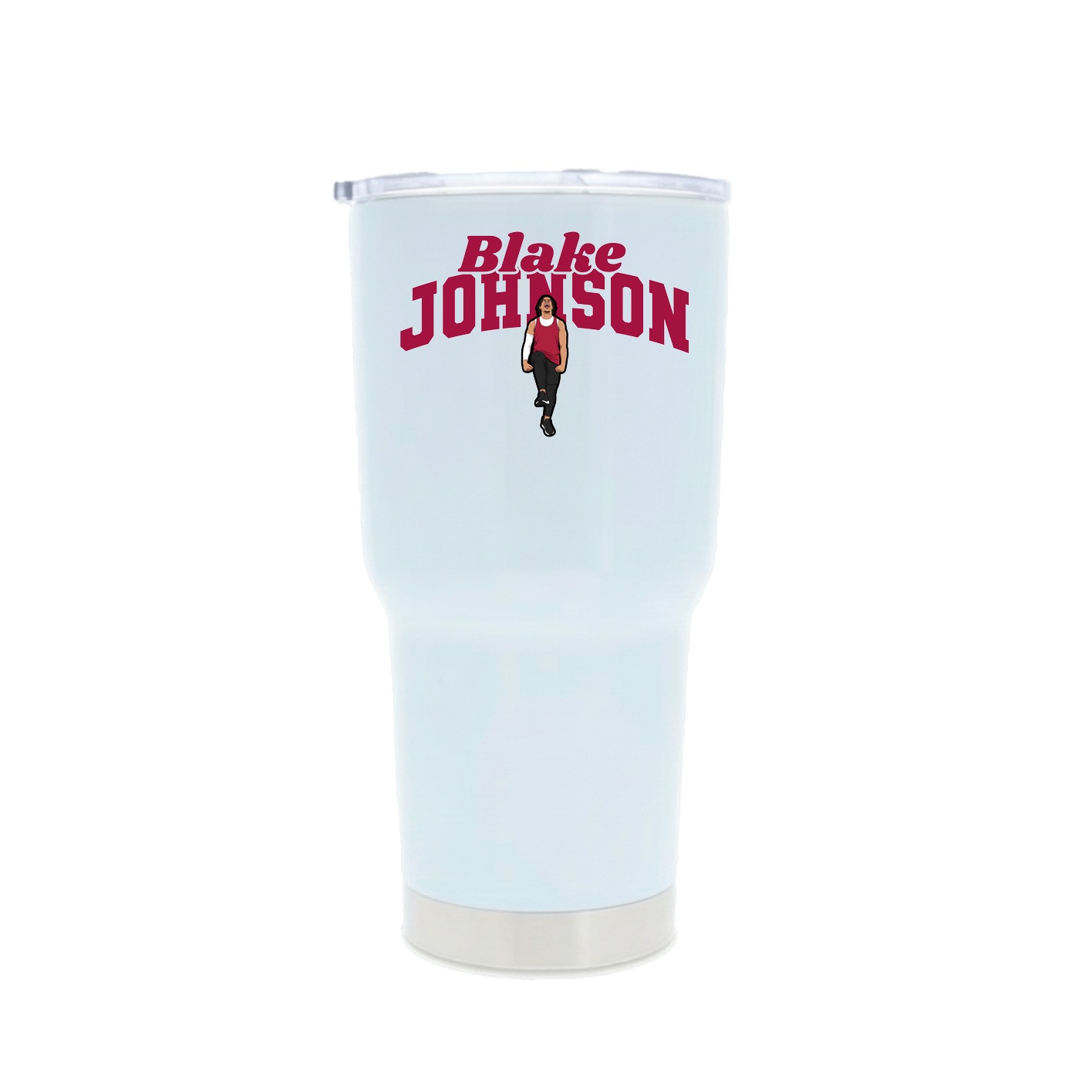 30oz Stainless Steel Tumbler — Signature Arch in White