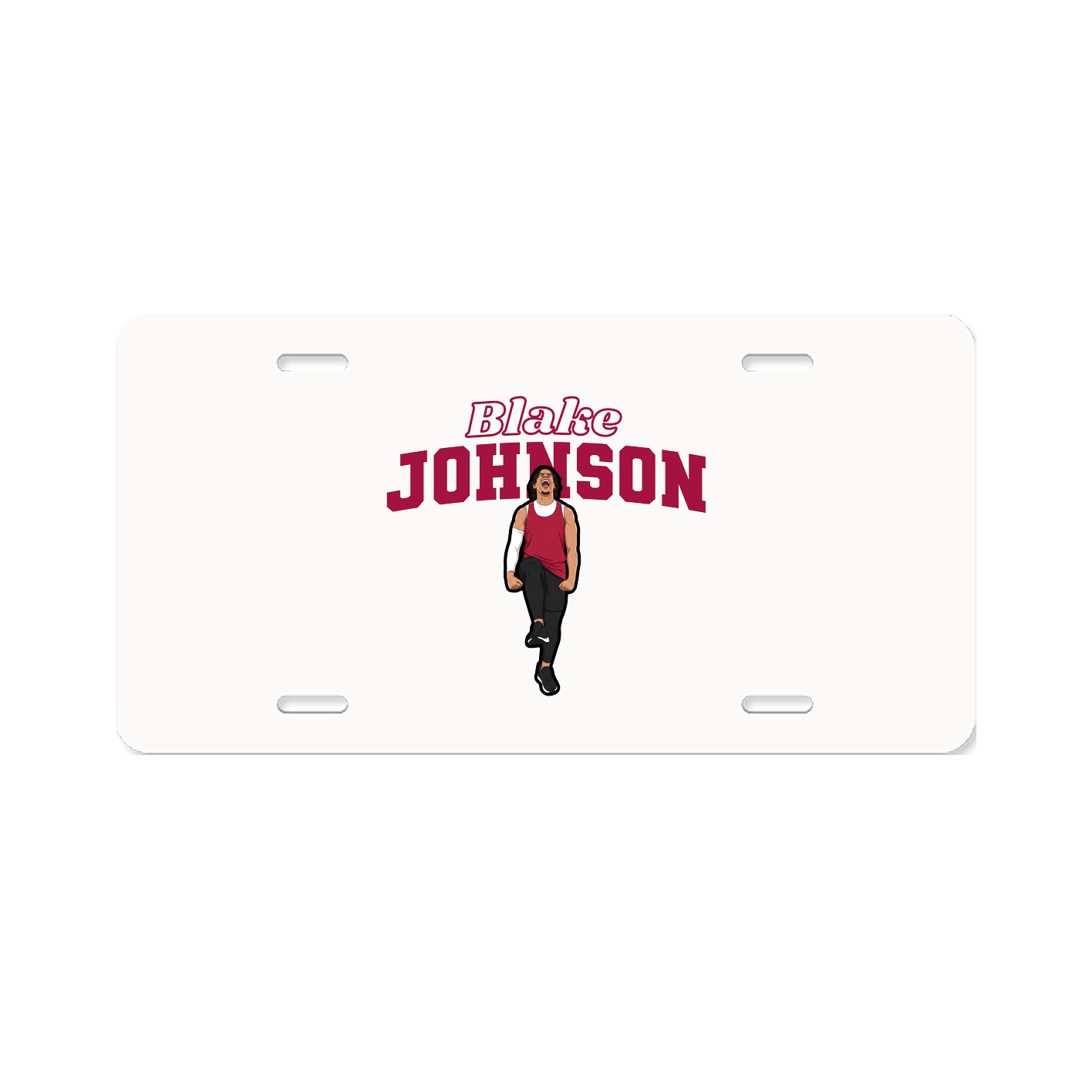 License Plate — Name Arch in Classic