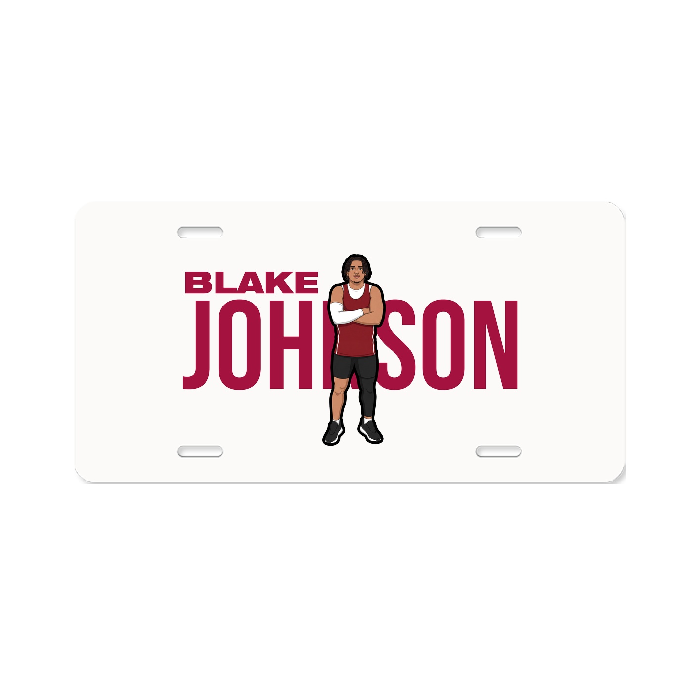 License Plate — Player Name in Classic