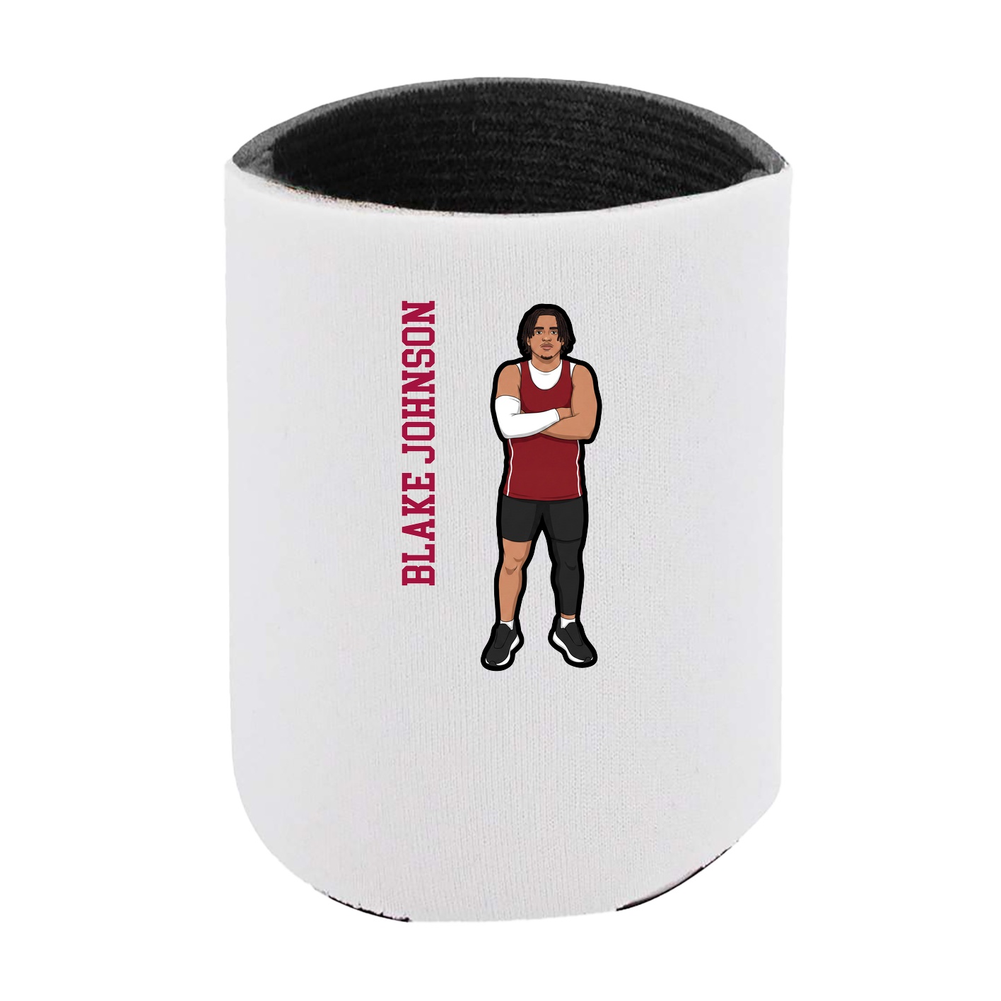 Can Holder — Name Vertical in White