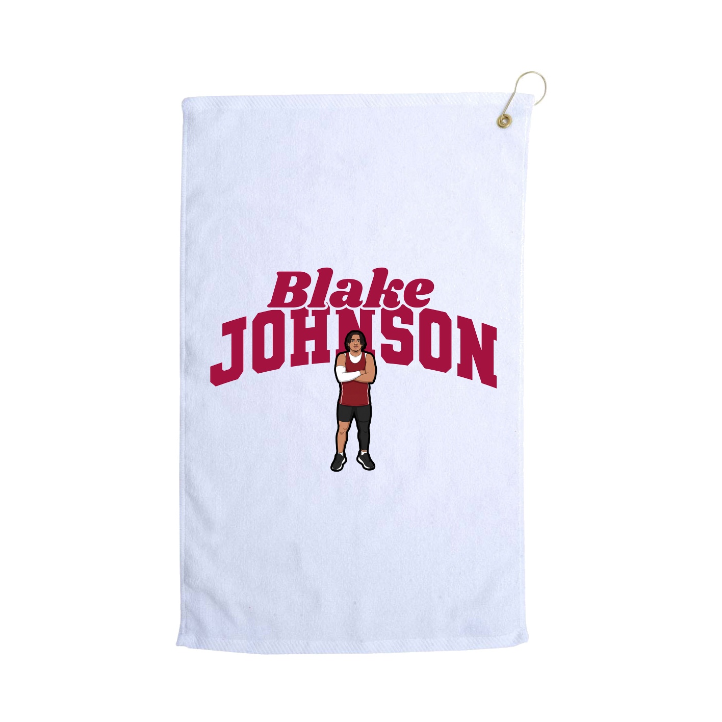 Golf Towel — Signature Arch in White