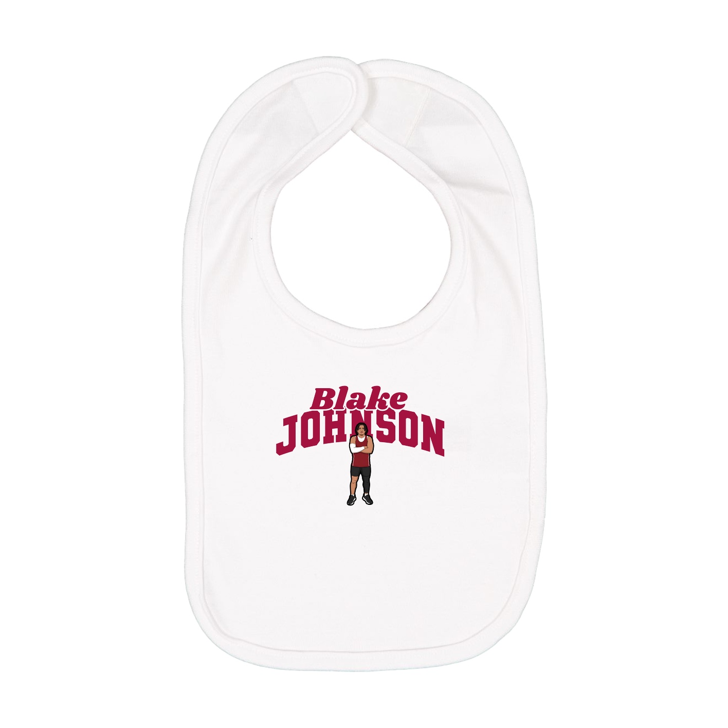 Infant Bib — Signature Arch in White