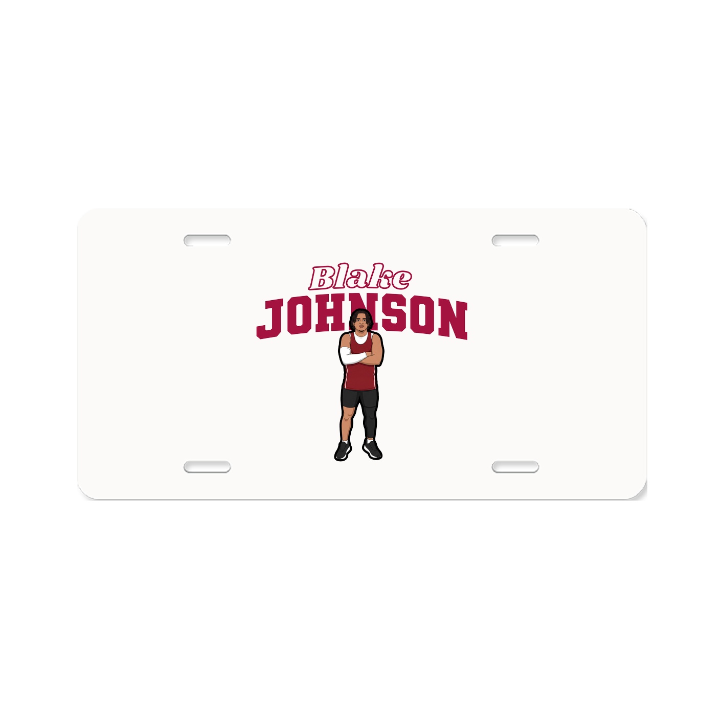 License Plate — Name Arch in Classic