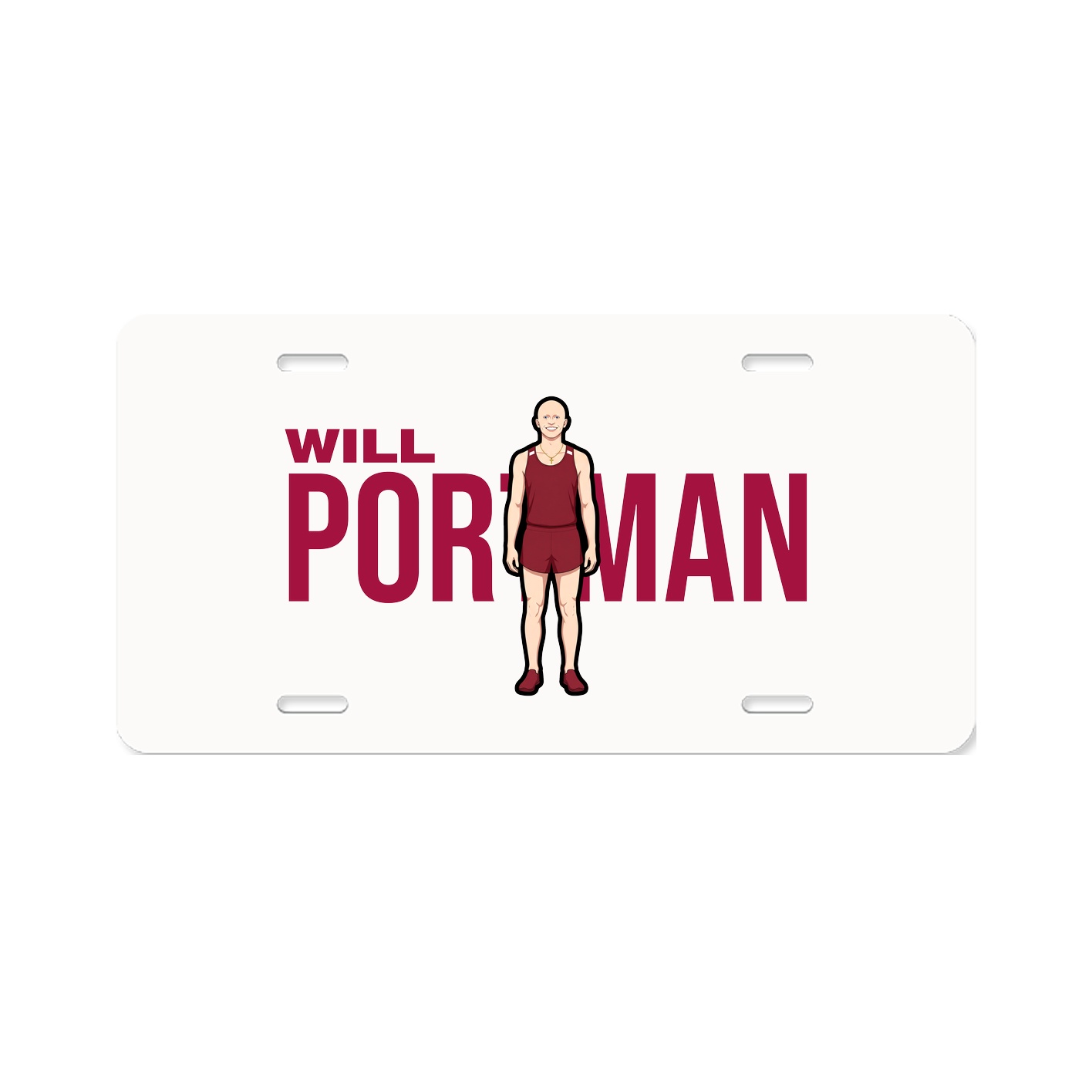 License Plate — Player Name in Classic