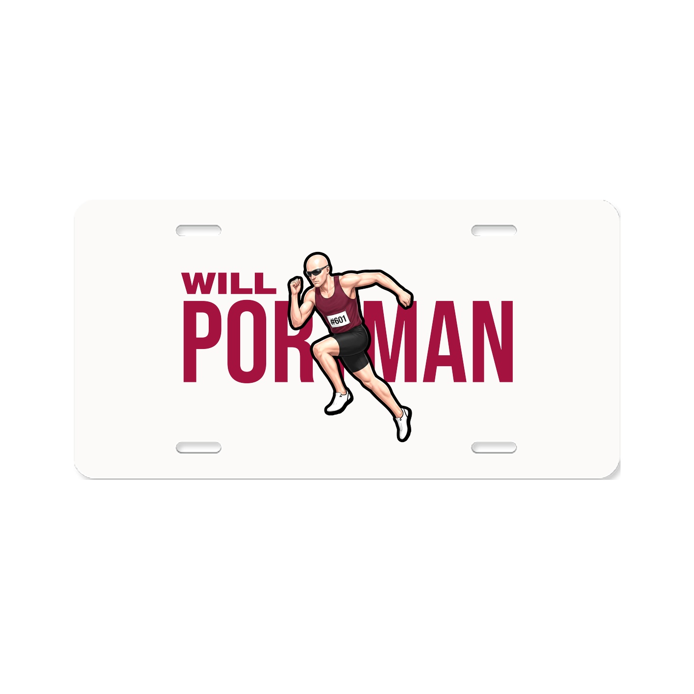License Plate — Player Name in Classic