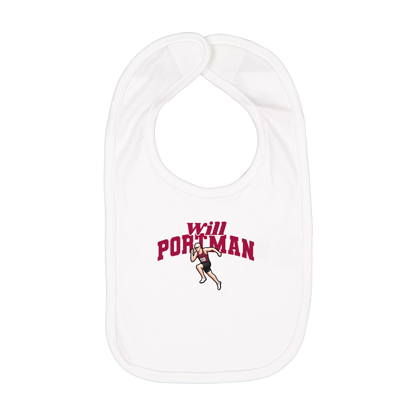 Infant Bib — Signature Arch in White