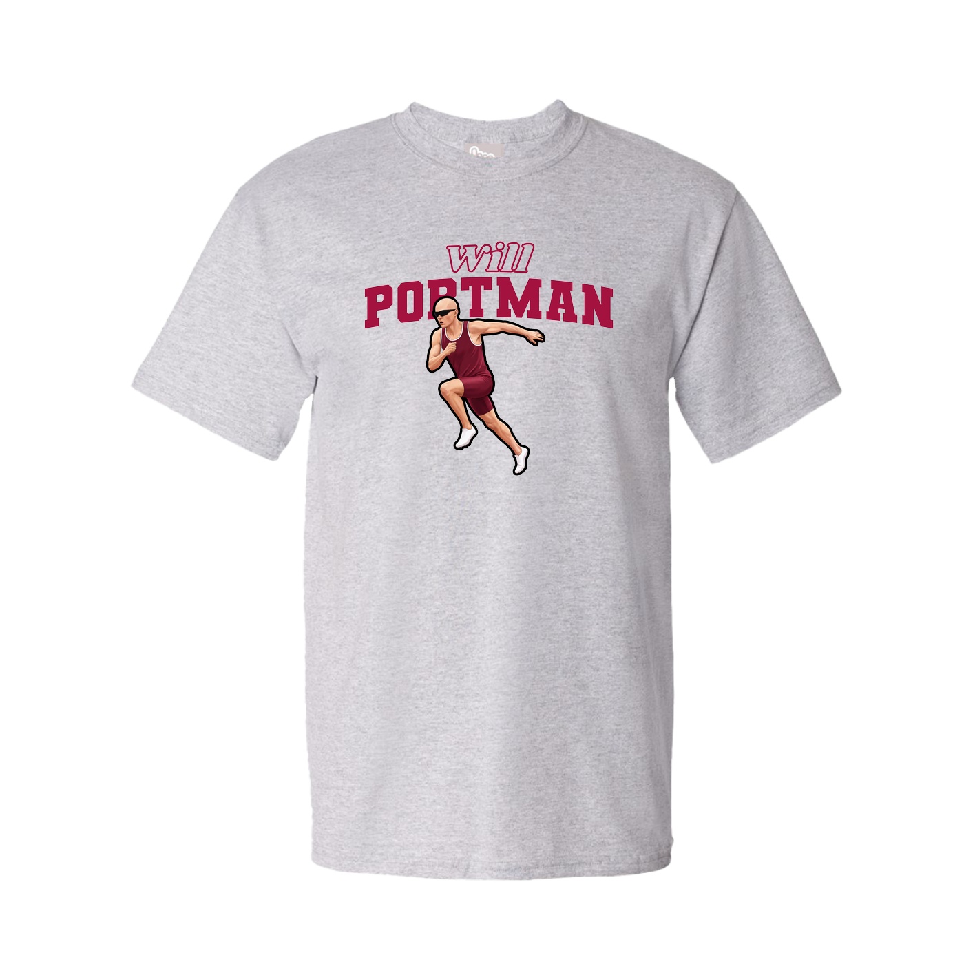 Youth Tee — Name Arch in Grey
