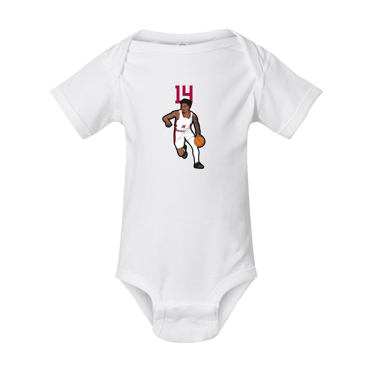 Baby Onesie — Number Top in White
