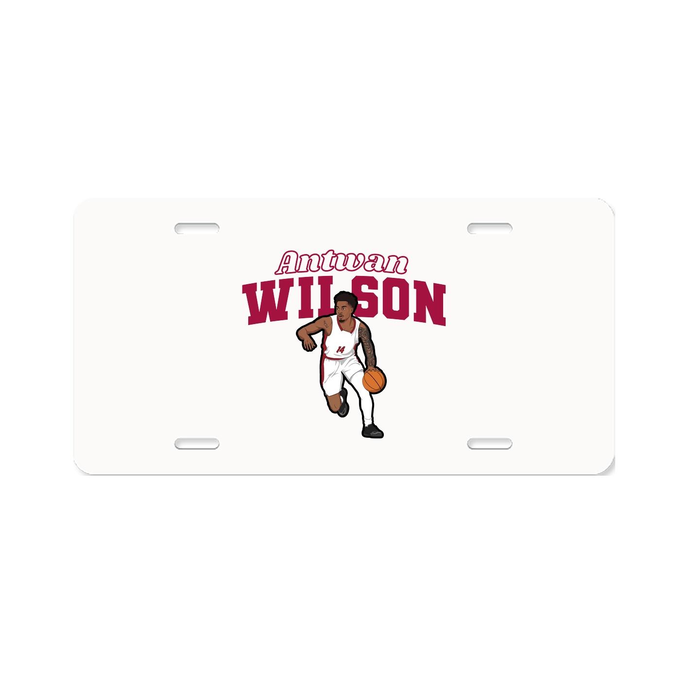 License Plate — Name Arch in Classic