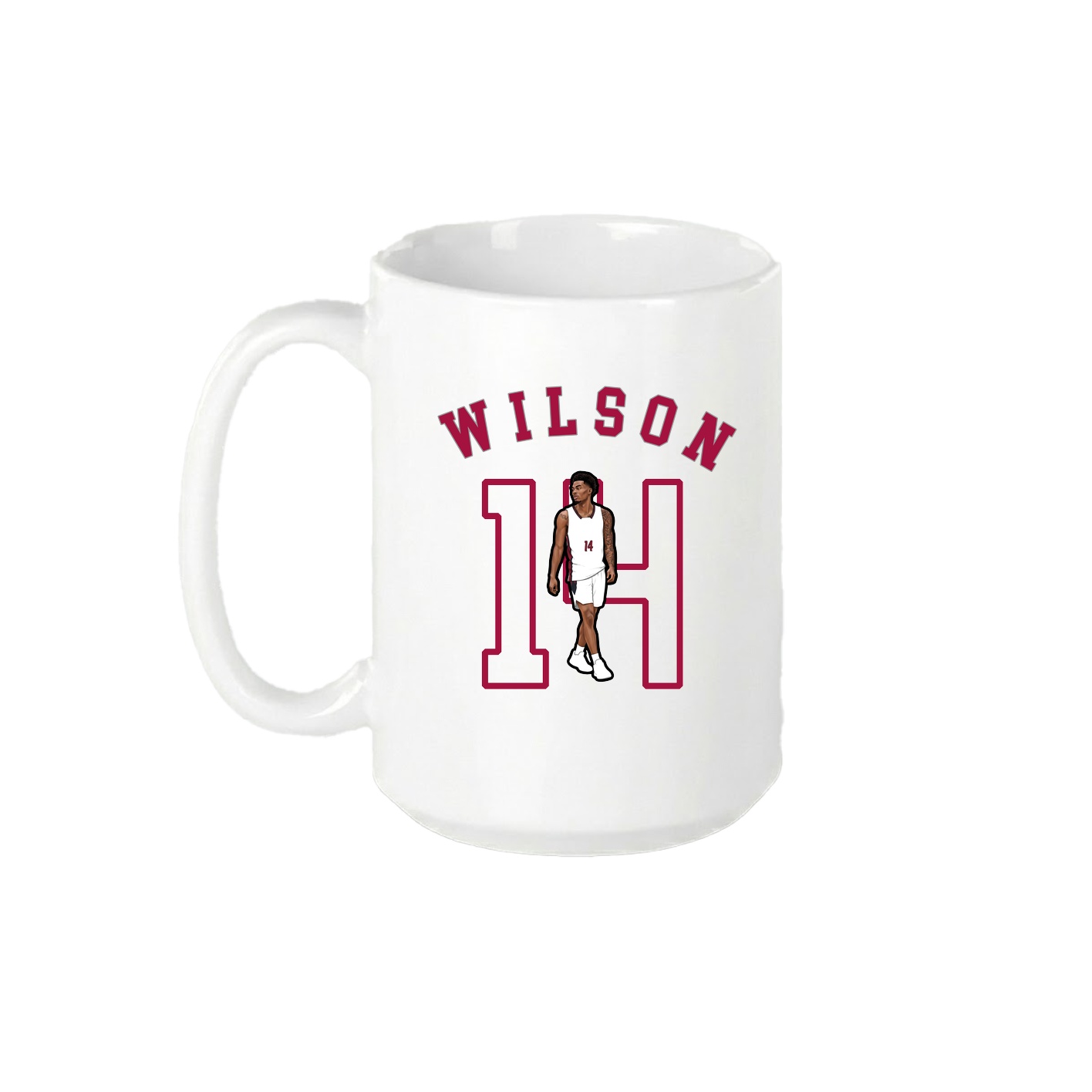 15oz Coffee Mug — Shirsey Arch in White