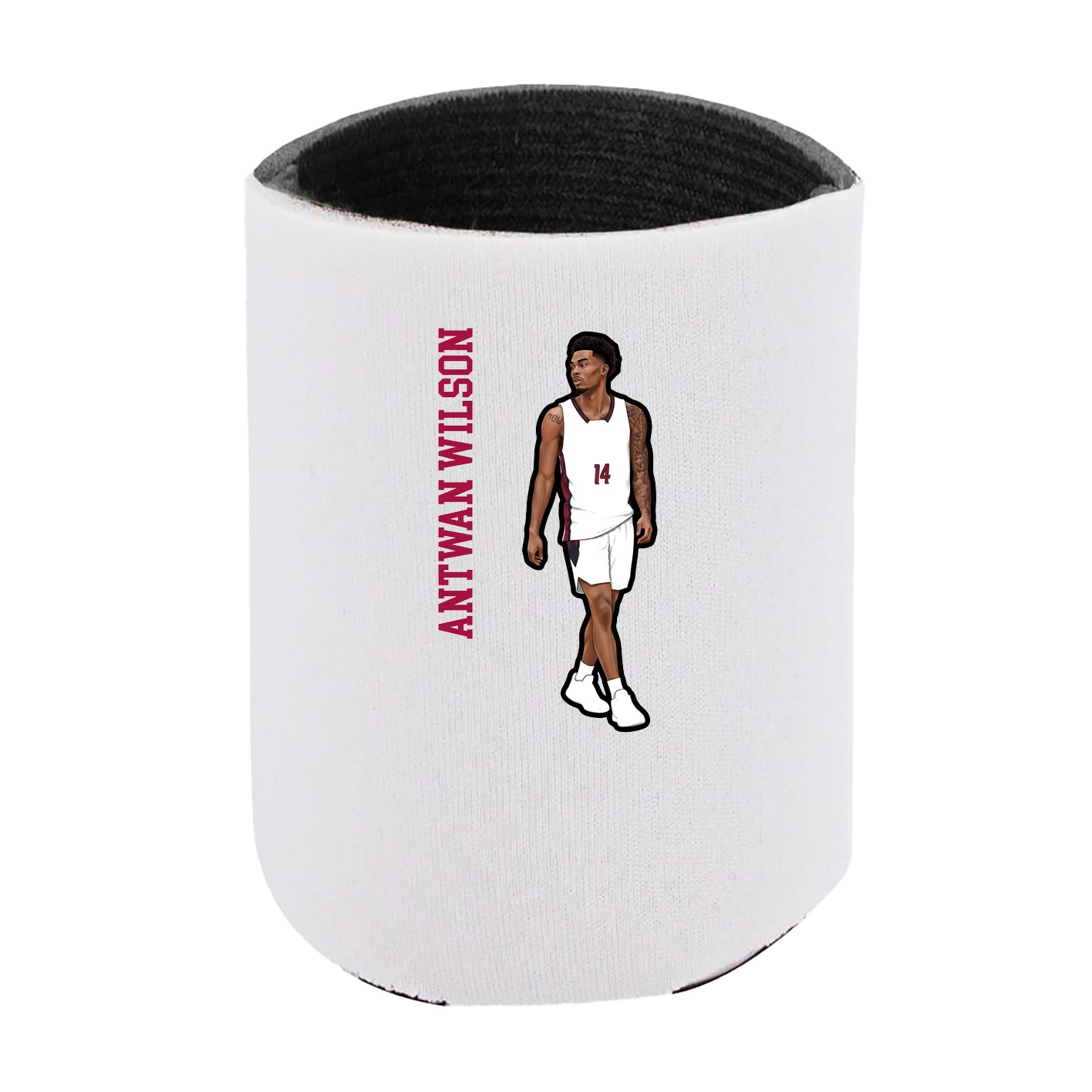 Can Holder — Name Vertical in White