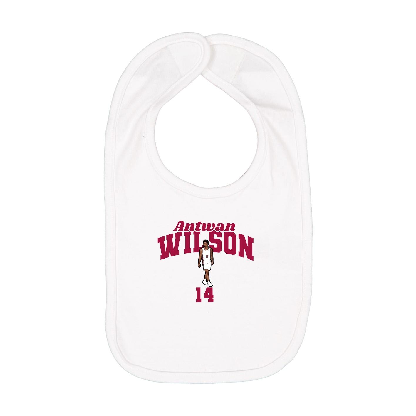 Infant Bib — Signature Arch in White