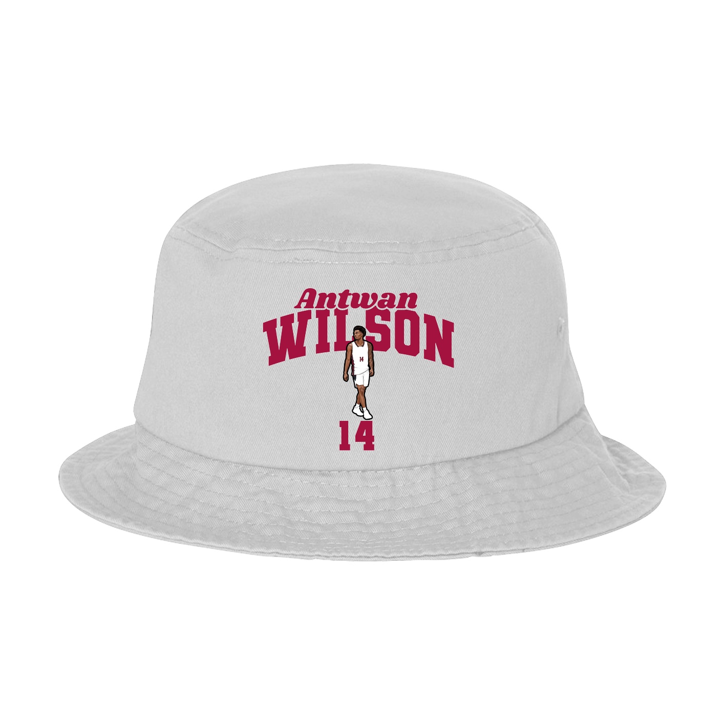 Bucket Cap — Signature Arch in White