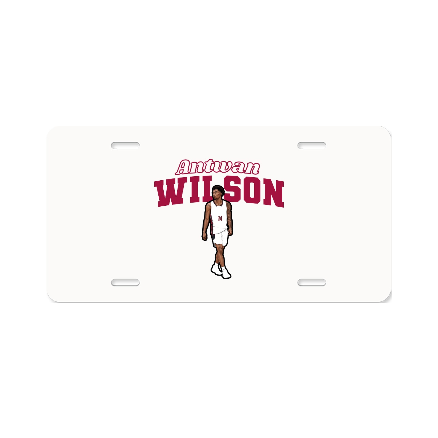 License Plate — Name Arch in Classic