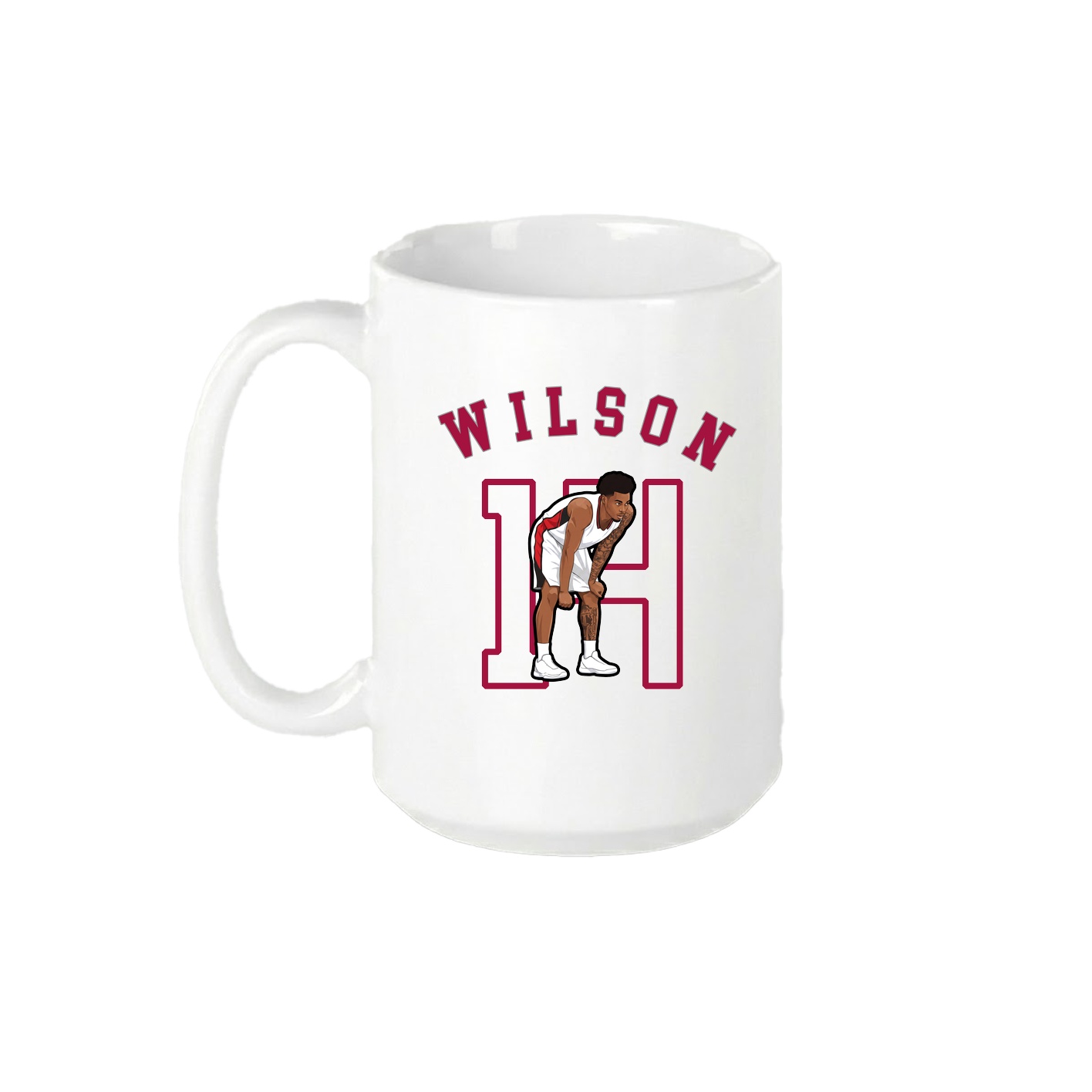 15oz Coffee Mug — Shirsey Arch in White