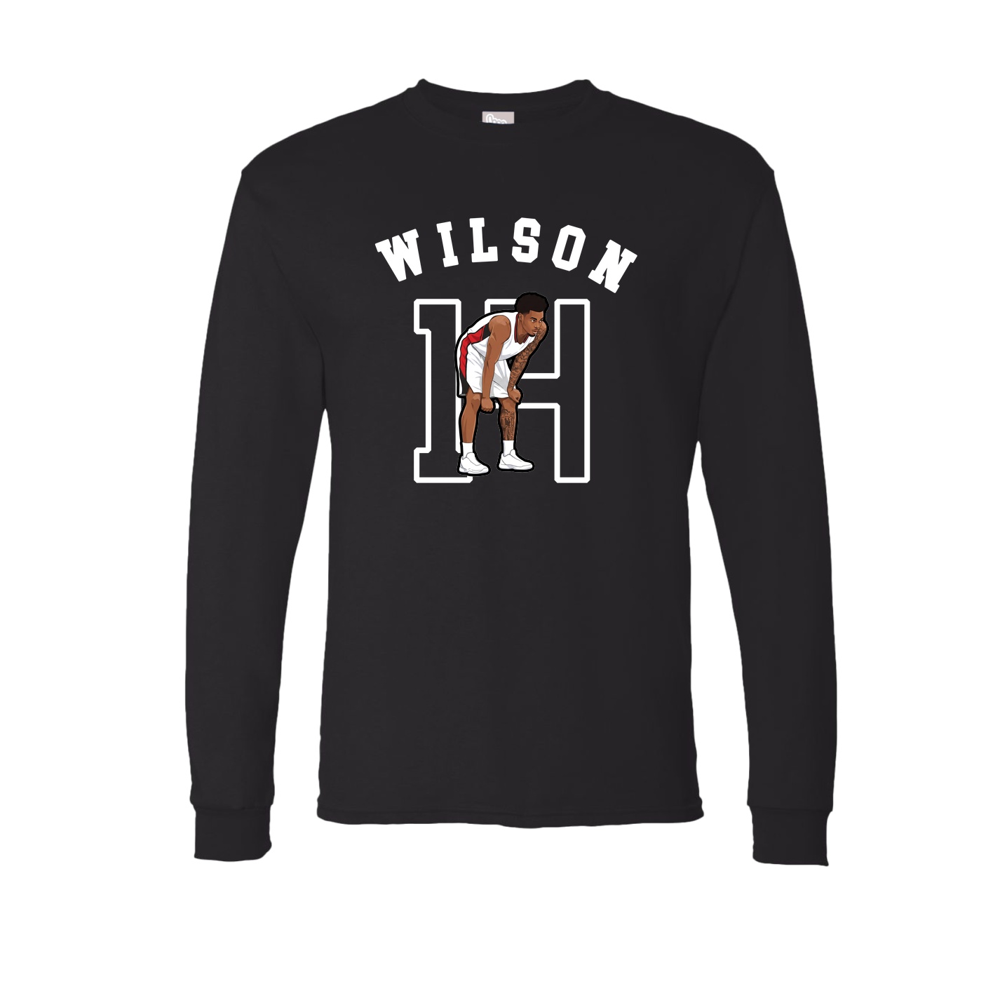 Long Sleeve Tee — Shirsey Arch in Black