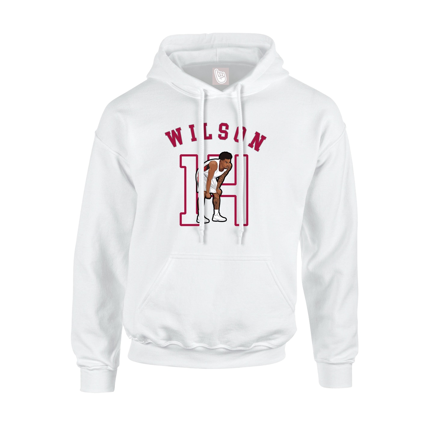 Youth Hoodie — Shirsey Arch in White