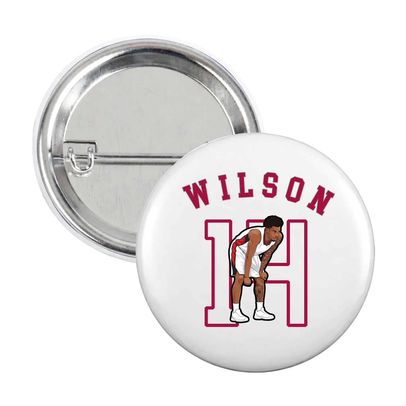 Game Day Button — Shirsey Arch in White