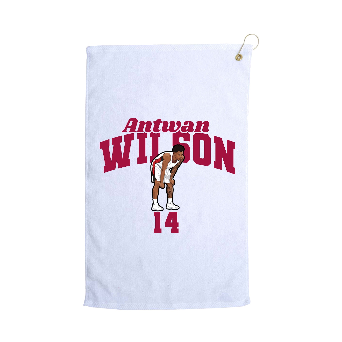 Golf Towel — Signature Arch in White