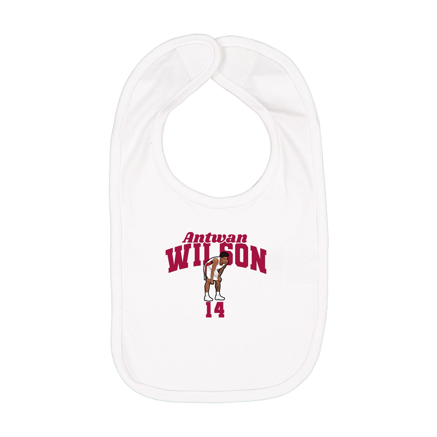Infant Bib — Signature Arch in White