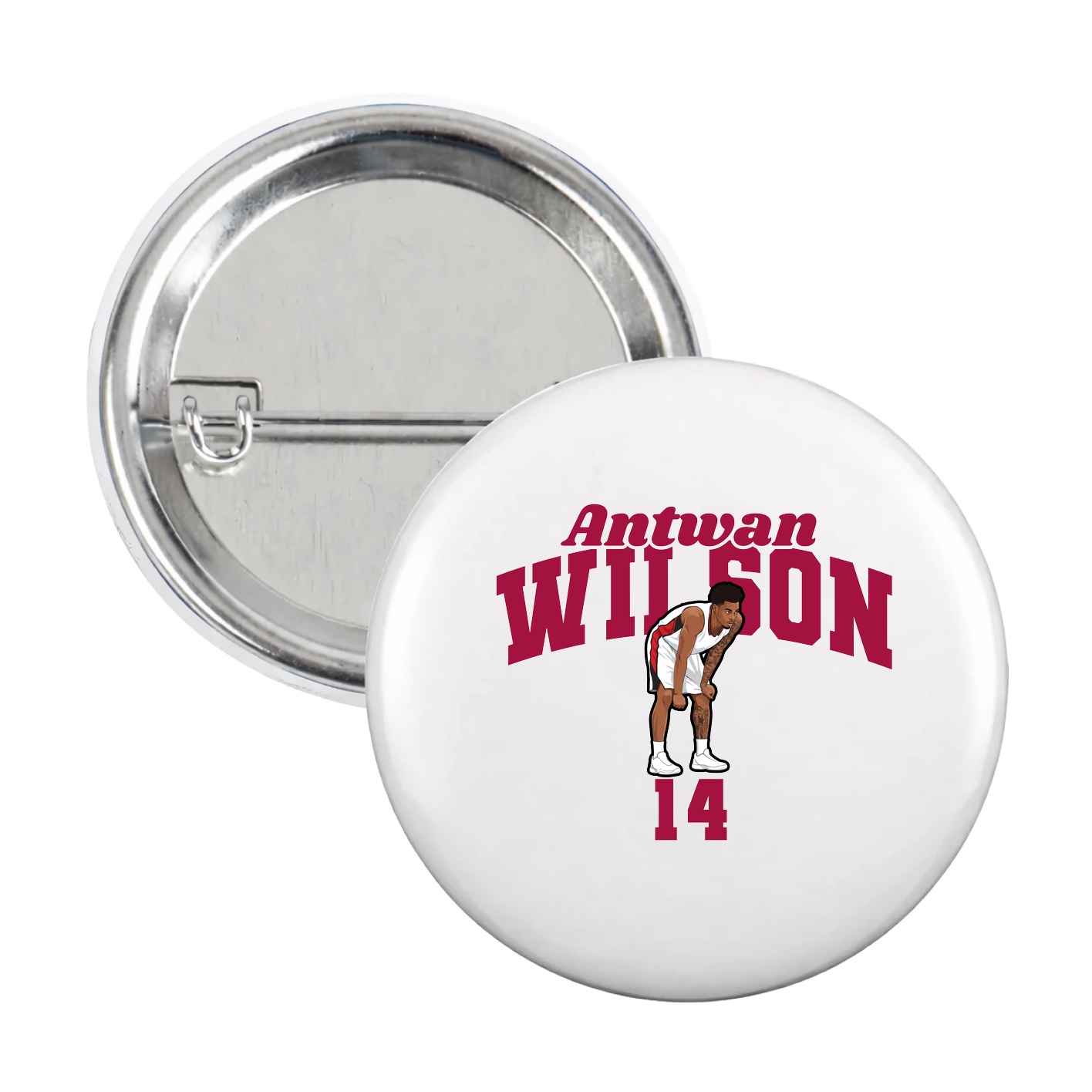 Game Day Button — Signature Arch in White