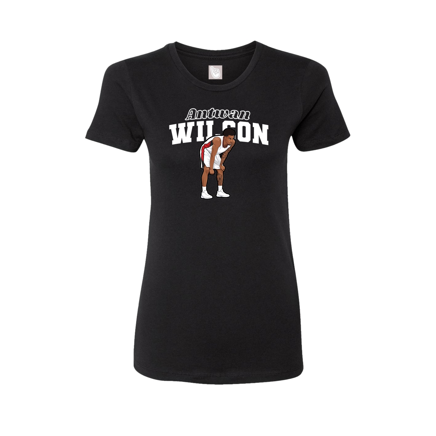 Womens Tee — Name Arch in Black